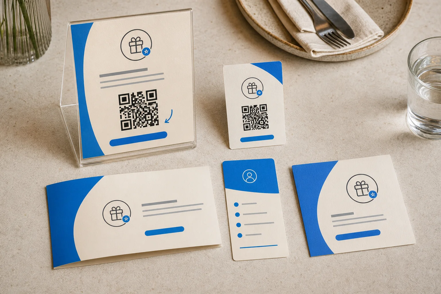 Restaurant location activation kit with approved campaign materials