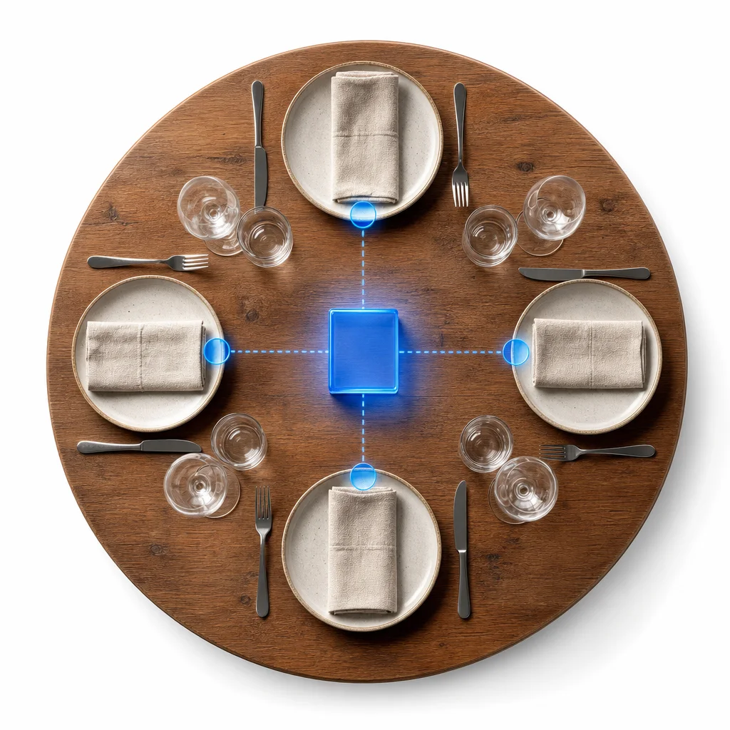 Restaurant promotion designed to build a customer database from every table.
