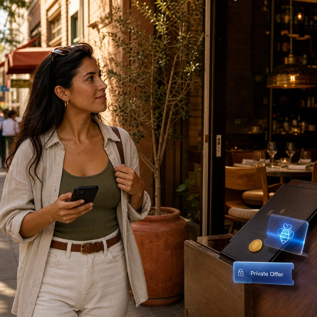 Restaurant promotion reaching relevant potential customers through RunnyHoney Rewards.