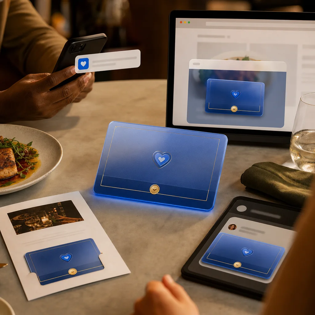 Personalized restaurant loyalty invitation delivered across customer channels.