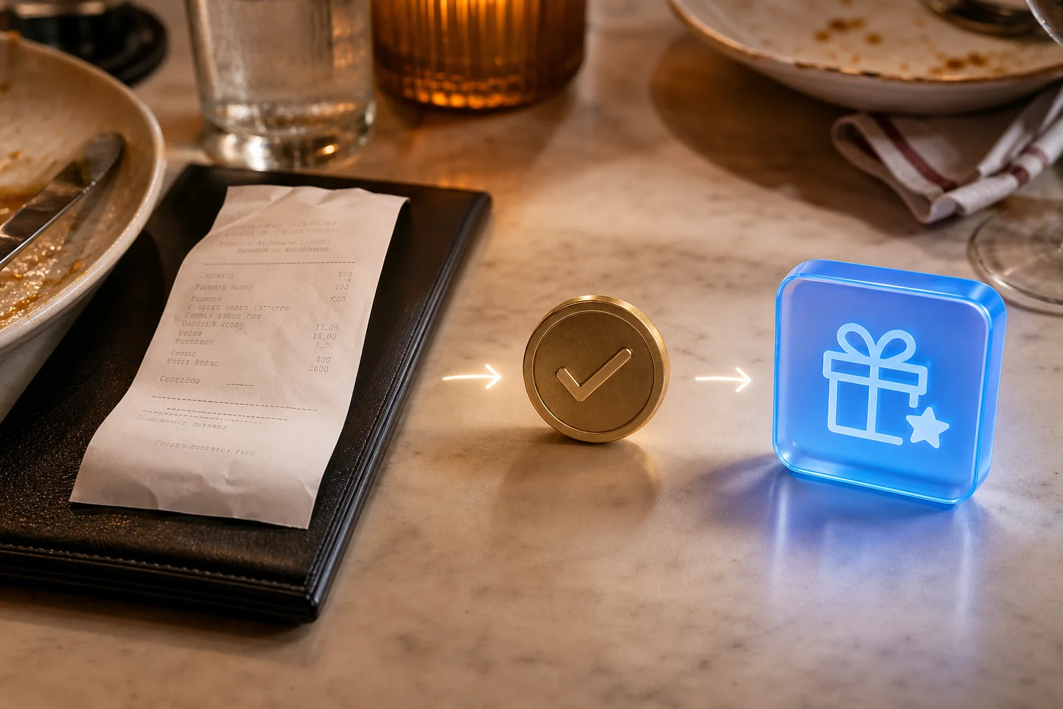Customer unlocks a rewarding experience after payment