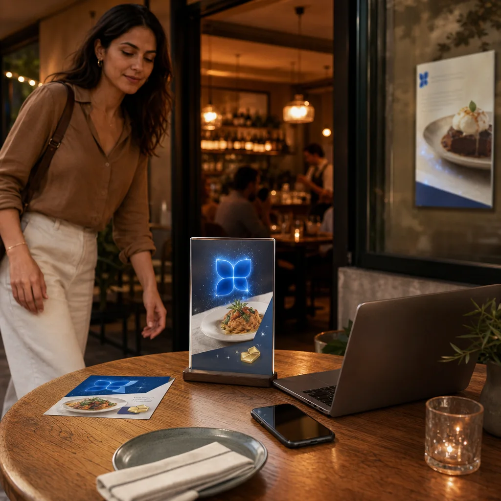 Restaurant marketer activating an owned audience through branded in-restaurant touchpoints