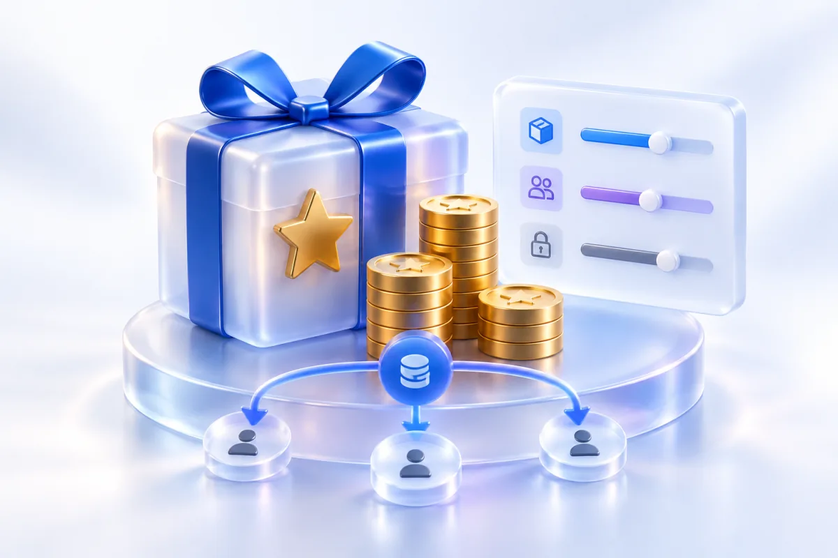 Reward allocation controls with prize quantities distributed across customer groups