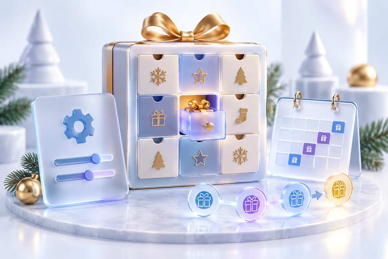 Advent Calendar campaign settings and scheduling controls